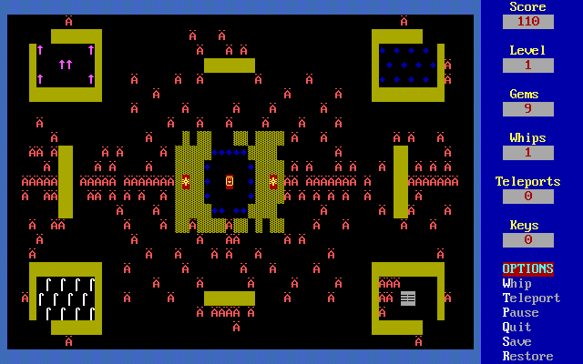 Dungeons of Kroz screenshot