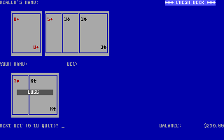 Blackjack screenshot