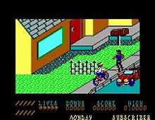 Paperboy screenshot